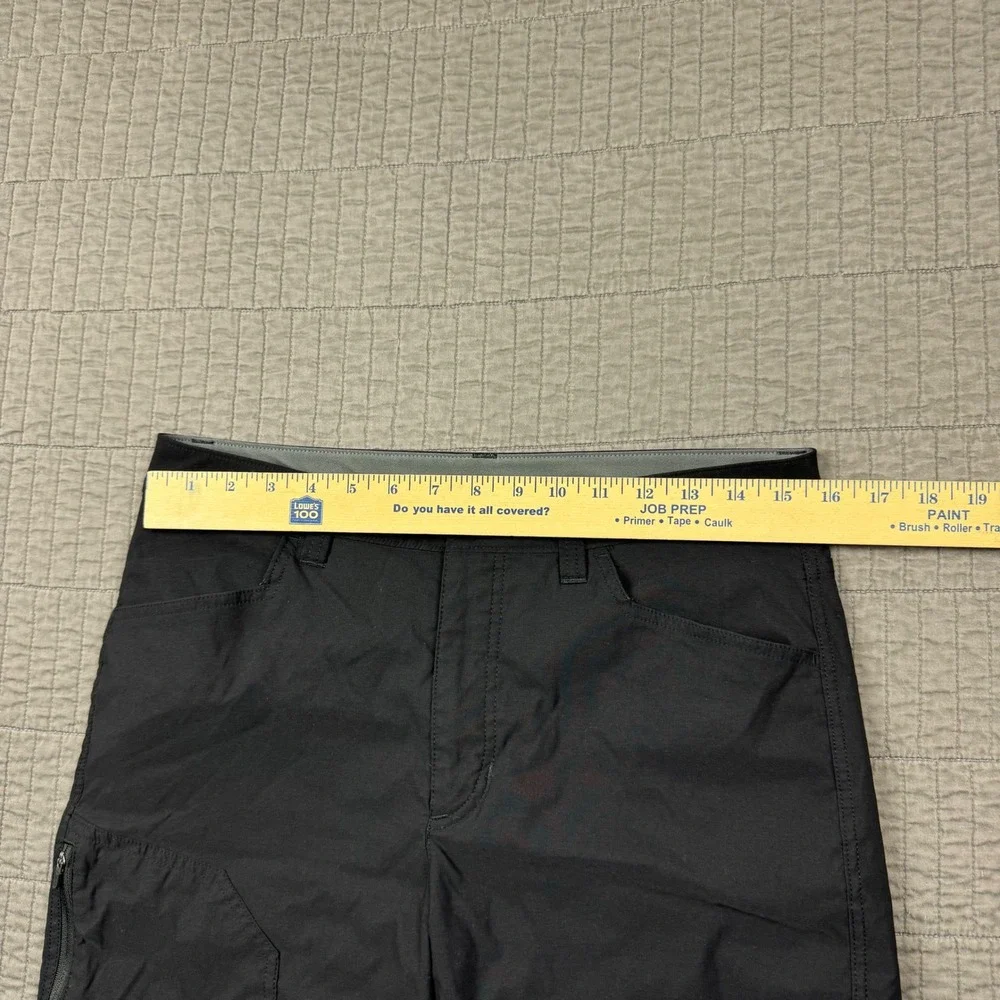 Eddie Bauer Fleece Lined‎ Tech Pants Men 32x32 (31x31) Black Outdoors Nylon